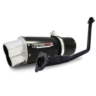 Imagem de Escape / Ponteira Coyote RS5 Boca 8 Aluminio Oval - Twister 250 até 20