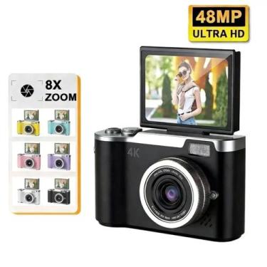 Imagem de Câmera Digital Estilo Vintage 4k 48mp - Tela Flip 180