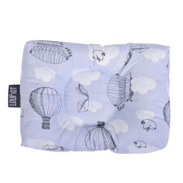 Imagem de Travesseiro Retangular Loupilot Temas REF5212 Azul - Conforto para Beb