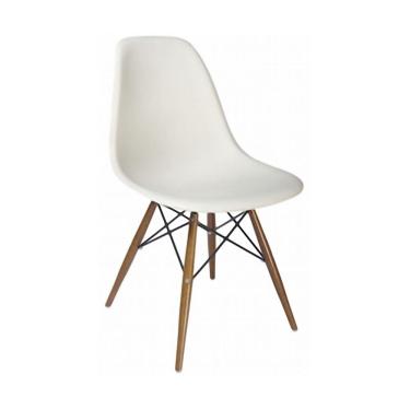 Imagem de Cadeira Eiffel em Polipropileno e Pés em Madeira - Branco