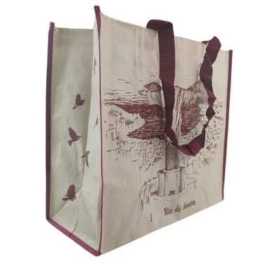 Imagem de Bolsa Ecobag Sacola de Ombro Dobravel Compras Mercado - Economia Solar