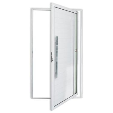 Imagem de Porta de Alumínio Pivotante Lambril 210x120cm com Puxador Visione Supe
