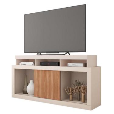 Imagem de Bancada Rack Para TV 55 Polegadas Frost Marrom Caemmun