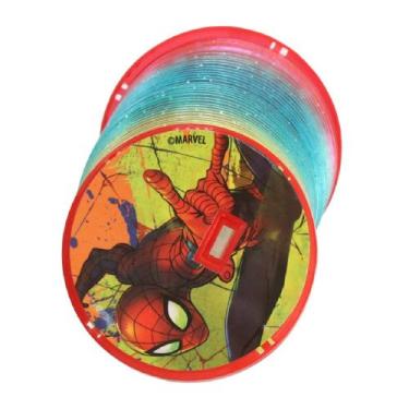Imagem de Brinquedo Infantil Criança Mola Maluca Spiderman Com Luz - ETITOYS