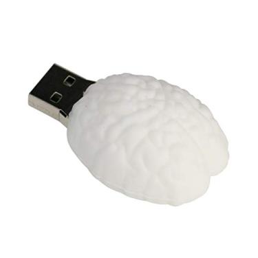 Imagem de 16GB Brain Model USB Flash Drives Thumb Drives Memory Stick USB 2.0 Stick U Disk USB Drive (Branco)