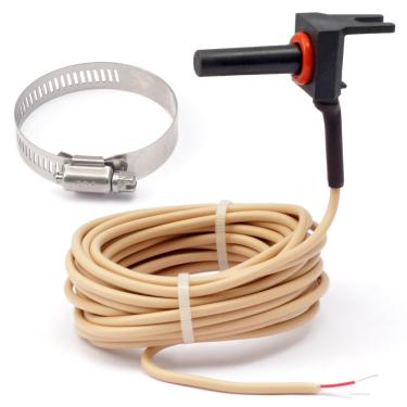 Imagem de Erchon GLX-PC-12-KIT Substituição do termistor do sensor de temperatura da piscina para geradores de cloro de sal Hayward, sensor de temperatura de água/ar/solar 10K com cabo de 4,8 m, inclui