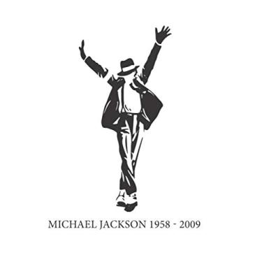 Imagem de Michael Jackson 1958-2009: A notebook in size 6x9 with 120 lined pages. It is a tribute to MJ. He was the greatest pop - artist in the world! We will love him forever. Perfect as a present.