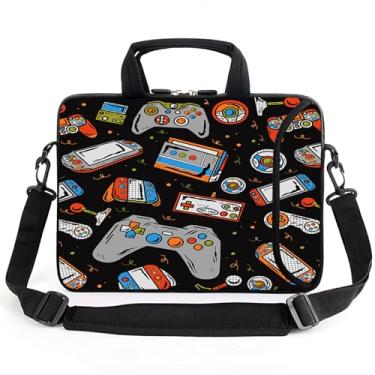 Imagem de XMBFZ Bolsa de ombro para laptop de 17 polegadas bolsa de transporte para computador PC capa bolsa + alça para notebook 16/17/17.3/17.2 cm (HYXSB-1)