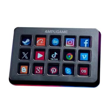 Imagem de Mesa Controladora Fifine Ampligame D6 Control, 15 Teclas, Gaming Editi