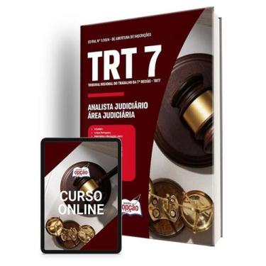 Imagem de Apostila TRT7 2024 - Analista Judiciário - Área Judiciária (A01) - Apo