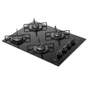 Imagem de Cooktop 4 Bocas a Gás Atlas Agile Up com Mesa de Vidro e Queimador Meg