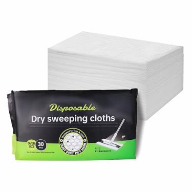 Imagem de GUOYUANGLO Panos de limpeza a seco XL compatíveis com esfregão plano XL X pano de esfregão descartável grande para esfregar e limpar o chão, 25 x 44 cm, 60 unidades