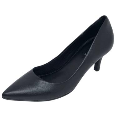 Imagem de Scarpin Feminino Salto Baixo Bico Fino Elegante Lia Line