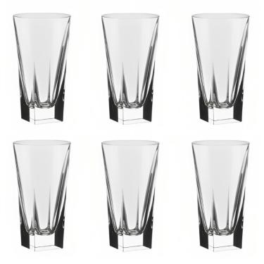 Imagem de Conjunto De Copos De Cristal Para Suco 6 Peças 380 Ml Biona Oxford