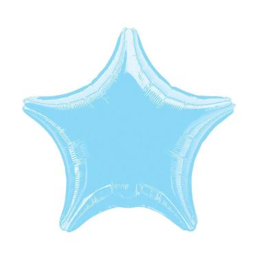 Imagem de Balão Metalizado Estrela Azul Pastel - 18 Polegadas
