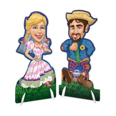 Imagem de Decoração De Mesa Festa Junina Noivos - 6 Unidades