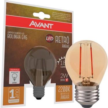 Imagem de Lâmpada Filamento Led Bolinha E27 Retrô G45 Avant Bivolt