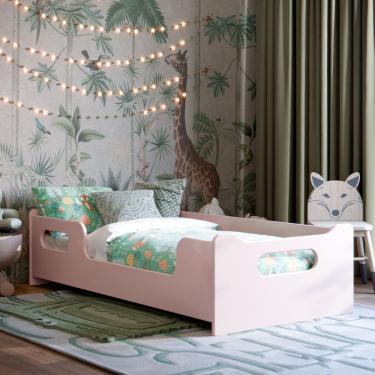 Imagem de Cama Infantil Encanto Com Grade De Proteção Rosa