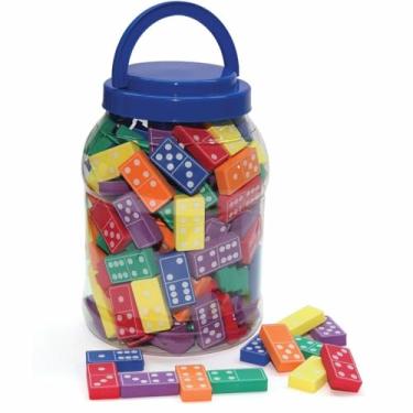 Imagem de Wonderfoam Dominó, cores sortidas, 3,5 cm de largura x 9,5 cm de espessura, 168 peças