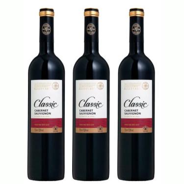 Imagem de Kit 3 Vinho Salton Classic Cabernet Sauvignon 750ml