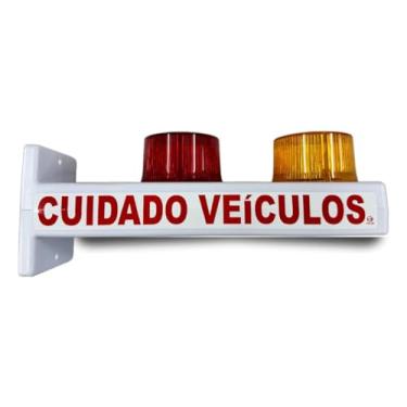 Imagem de Sinalizador de garagem modelo cupula Branco entrada e saida veiculos