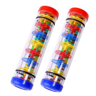 Imagem de Pacote com 2 instrumentos musicais Rainmaker Rain Stick para crianças 