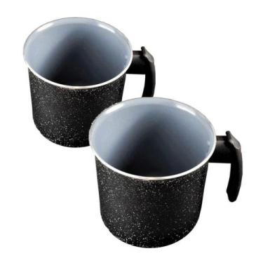 Imagem de Jogo Kit Canecão Fervedor Leiteira Antiaderente Cerâmica N04 - JAVALI