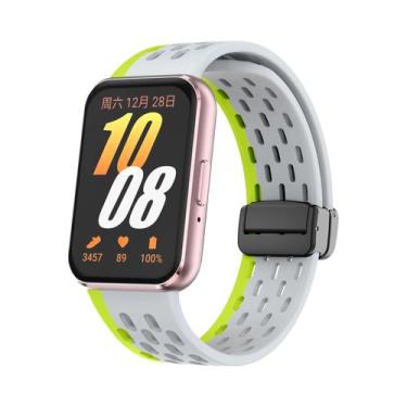 Imagem de Pulseira Magnética de Silicone para Samsung Galaxy Fit 3 - Substituiçã