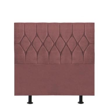 Imagem de Cabeceira Estofada Cama Box Solteiro 100cm Istambul Suede Rose- Mabe M