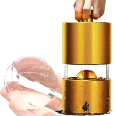 Imagem de Prensa de bola de gelo, molde para fazer bolas de gelo, moldes de gelo esféricos de 6,3 cm para coquetéis gelados, máquina de gelo com esfera transparente, para bares, restaurantes, lojas de bebidas