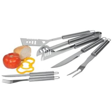 Imagem de Conjunto de Facas para Churrasco Chef Olivier, Aço Inox, Prateado