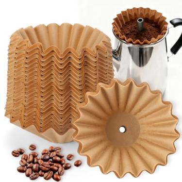 Imagem de Palksky Filtros de café para cafeteira de 200 unidades, filtro de café de substituição descartável para Farberware Coletti Elite Gourmet Cuisinart, filtros de pote de café de papel para acampamento
