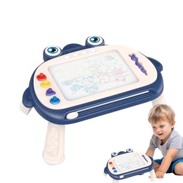 Imagem de Prancheta de desenho magnético, de Doodle para crianças, Placa de brinquedo de desenho de magnético de 4 cores, Placa de habilidades motoras finas, atividades de aprendizagem escolar em casa para sala