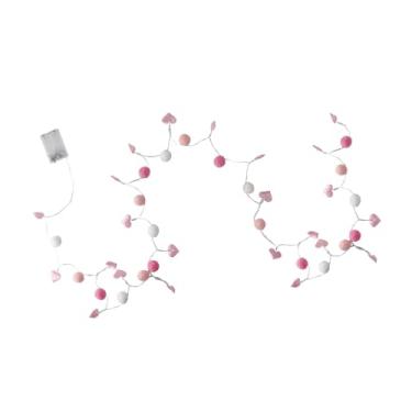 Imagem de IEUDNS Cordão de Luzes em Formato de Coração para O Dia Dos Namorados com 20 LEDs, Ideal para Festas de Casamento E Ambientes Internos.