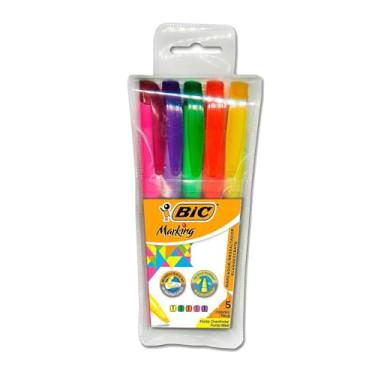 Imagem de BIC, Marca Texto, Marking, 5 Cores Fluorescentes