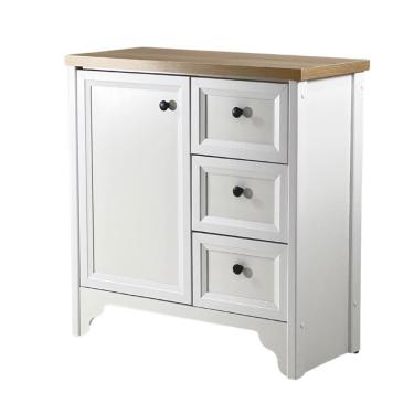 Imagem de Gabinete Armário Banheiro Ditália Com Tampo Bn-05 Branco