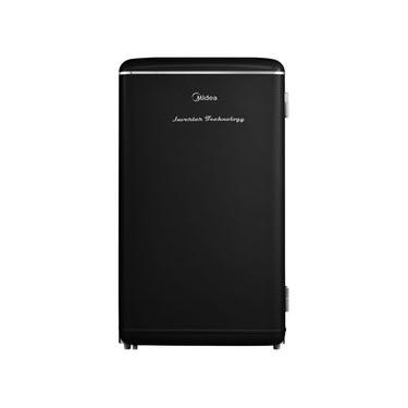 Imagem de Frigobar Retrô Preto 93L Inverter Bivolt Midea Bivolt