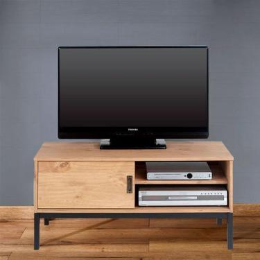 Imagem de Rack TV Bancada 32 Polegadas Madeira 1 Portas 2 Prateleiras Selma - ID