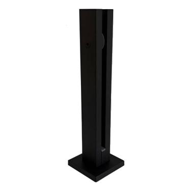 Imagem de Coluna Torre Pinça Inox Preto 30Cm: Segurança E Design Moder