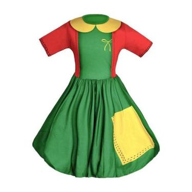 Imagem de Fantasia Chiquinha Infantil - Fantasias Carol EF, P 2 - 4, Verde