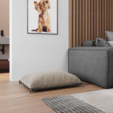Imagem de Cama Caminha Pet Tati Para Raças Pequenas Conforto Para Cachorro E Gato Uso Diário - Bege