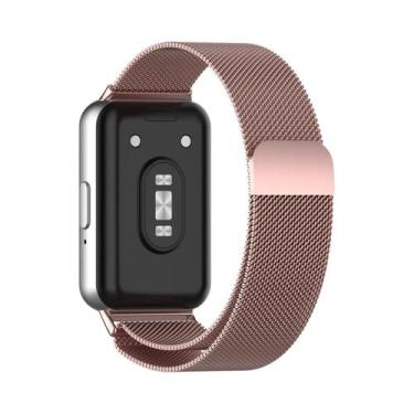 Imagem de Pulseira De Aço Inoxidável Com Fecho Magnético Para Samsung Galaxy Fit