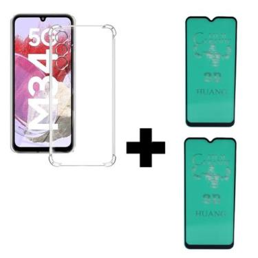 Imagem de 2UN Película Cerâmica 9D + 1UN Capa Capinha Anti Impacto Para Samsung 