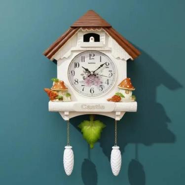 Imagem de Relógio Cuco De Parede Com Pêndulo Musical Pássaro Vintage - Yeet