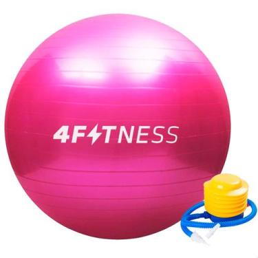 Imagem de Bola Yoga Suiça Pilates Abdominal Gym Ball 55Cm com Bomba - 4fitness, 