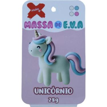 Imagem de Massa de EVA Criativa Unicornio C/04 Cores 28 G - Make+
