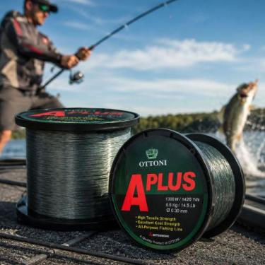 Imagem de Kit 6 Linhas Pesca Ottoni Aplus 0,30mm 14,5lb 6,6k 1300m