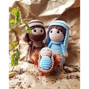 Imagem de Família Sagrada Amigurumi 