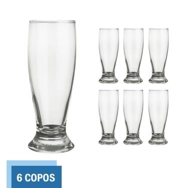 Imagem de Conjunto 6 Copos Vidro 300ml Munich Chopp Transparente Nadir
