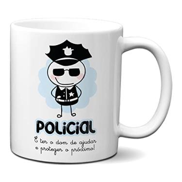 Imagem de Caneca Policial É Ter O Dom De Ajudar e Proteger O Próximo (Branca)